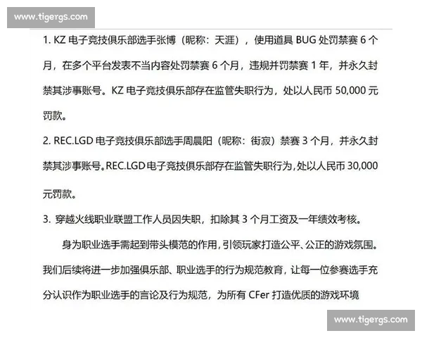 电竞赛事违规行为引发禁赛处罚规范与影响分析